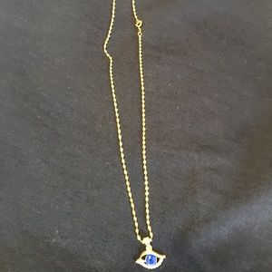 Evil eye 🧿 in gold chain